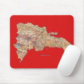 Dominikanische Republik-Karte Mousepad (Mit Mouse)