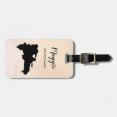 Dominikanische Republik-Karten-Gepäck-Umbau, Gepäckanhänger (Vorderseite horizontal)