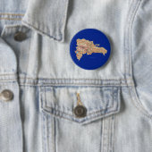 Dominikanische Republik-Karten-Knopf Button (Beispiel)