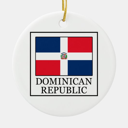 Dominikanische Republik Keramik Ornament (Vorne)