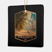 Dominikanische Republik Keramikornament (Links)