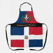 Dominikanische Republik Kochen, Fahne Koch Küche Schürze (Vorderseite)