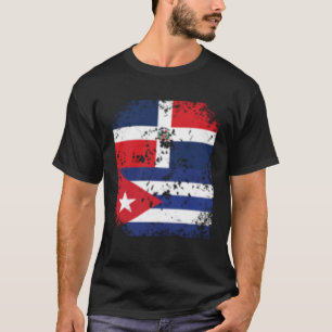 Dominikanische Republik Kuba Flagge Dominicana Lat T-Shirt