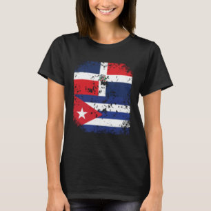 Dominikanische Republik Kuba Kubanische Flagge Dom T-Shirt
