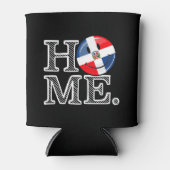 Dominikanische Republik Lächeln Flag Housewarming Dosenkühler (Vorderseite)