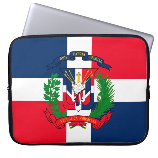 Dominikanische Republik Laptopschutzhülle (Vorderseite)