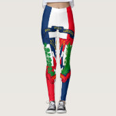 Dominikanische Republik Leggings (Vorderseite)