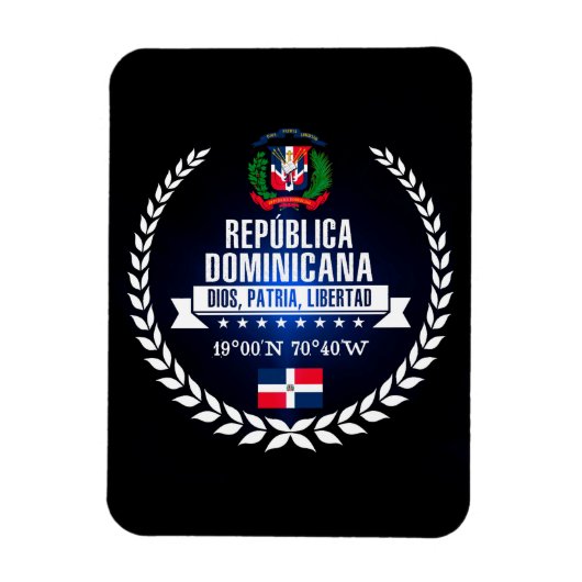 Dominikanische Republik Magnet (Vertikal)