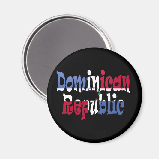 Dominikanische Republik Magnet (Vorderseite/Rückseite)
