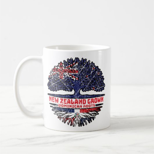 Dominikanische Republik Neuseeland Kaffeetasse (Links)