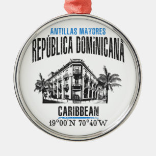 Dominikanische Republik Ornament Aus Metall