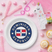 Dominikanische Republik Pappteller (Party)