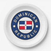 Dominikanische Republik Pappteller (Vorderseite)