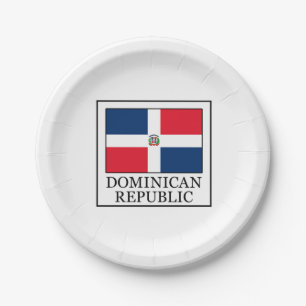 Dominikanische Republik Pappteller