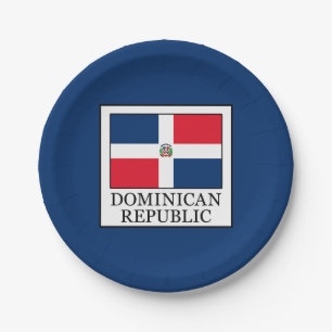 Dominikanische Republik Pappteller