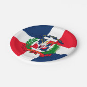 Dominikanische Republik Pappteller (Schrägansicht)