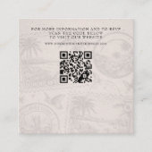 Dominikanische Republik: Passport Wedding QR Begleitkarte (Vorderseite)