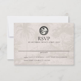 Dominikanische Republik Passport Wedding RSVP Card
