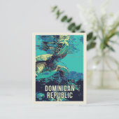 Dominikanische Republik phantastischer Meeresschil Postkarte (Stehend Vorderseite)