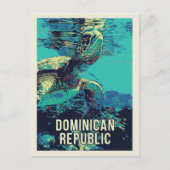 Dominikanische Republik phantastischer Meeresschil Postkarte (Vorderseite)