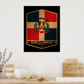 Dominikanische Republik Poster (Küche)