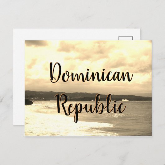 Dominikanische Republik Postkarte (Vorne/Hinten)