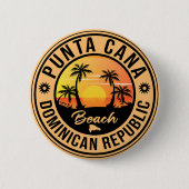 Dominikanische Republik Punta Cana - Retro Souveni Button (Vorderseite)