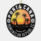 Dominikanische Republik Punta Cana - Retro Souveni Keramik Ornament (Links)