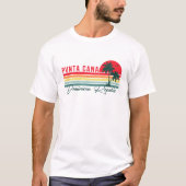 Dominikanische Republik Punta Cana - Retro Souveni T-Shirt (Vorderseite)