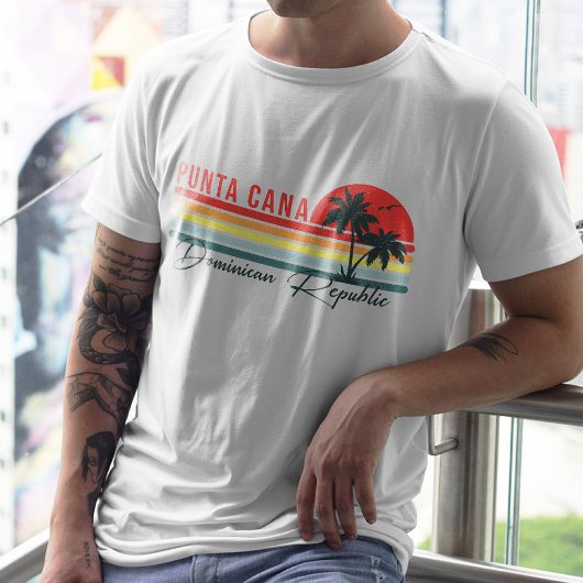 Dominikanische Republik Punta Cana - Retro Souveni T-Shirt