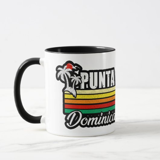 Dominikanische Republik Punta Cana - Retro Souveni Tasse (Links)