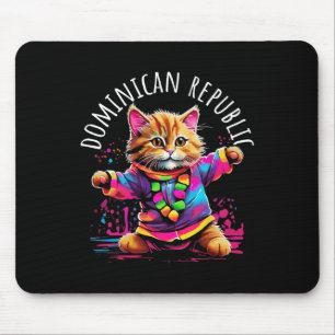 Dominikanische Republik Quirky Funny Colorful Danc Mousepad