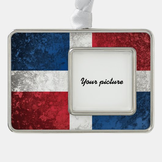 Dominikanische Republik Rahmen-Ornament Silber (Vorderseite)