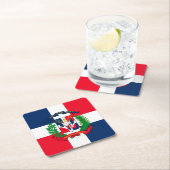 Dominikanische Republik Rechteckiger Pappuntersetzer (Vor Ort)