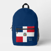 Dominikanische Republik, Rucksack, Dominikanische  Bedruckter Rucksack (Vorderseite)