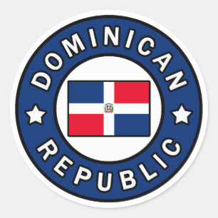 Dominikanische Republik Runder Aufkleber