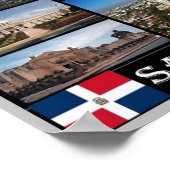 Dominikanische Republik - Santo Domingo - Mosaik - Poster (Ecke)