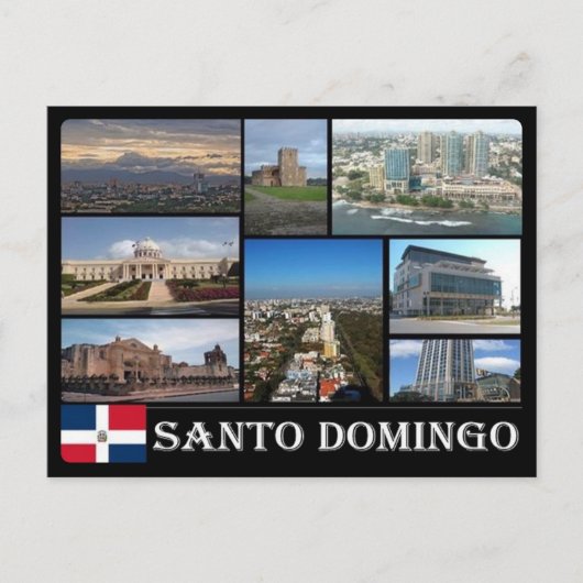Dominikanische Republik - Santo Domingo - Mosaik - Postkarte (Vorderseite)