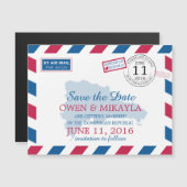 Dominikanische Republik | Save The Date Magneteinladung (Vorne/Hinten)