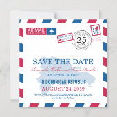 Dominikanische Republik | Save The Date Magneteinladung (Vorderseite)