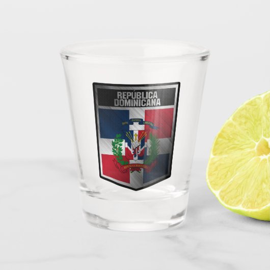 Dominikanische Republik Schnapsglas (Vorderseite)