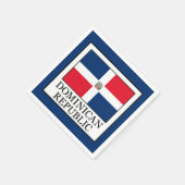 Dominikanische Republik Serviette (Ecke)