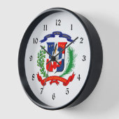 Dominikanische Republik - Siegel - Flagge - Symbol Uhr (Winkel)