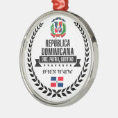 Dominikanische Republik Silbernes Ornament (Links)