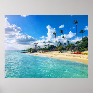 Dominikanische Republik Strand Poster