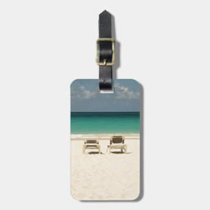 Dominikanische Republik-Strand-Stühle Gepäckanhänger