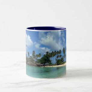 Dominikanische Republik-Strand-Tasse Zweifarbige Tasse