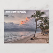 Dominikanische Republik Tropical Beach Travel Foto Postkarte (Vorderseite)