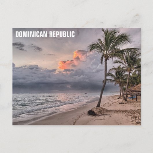 Dominikanische Republik Tropical Beach Travel Foto Postkarte (Vorderseite)