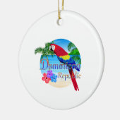 Dominikanische Republik Tropical Keramik Ornament (Links)